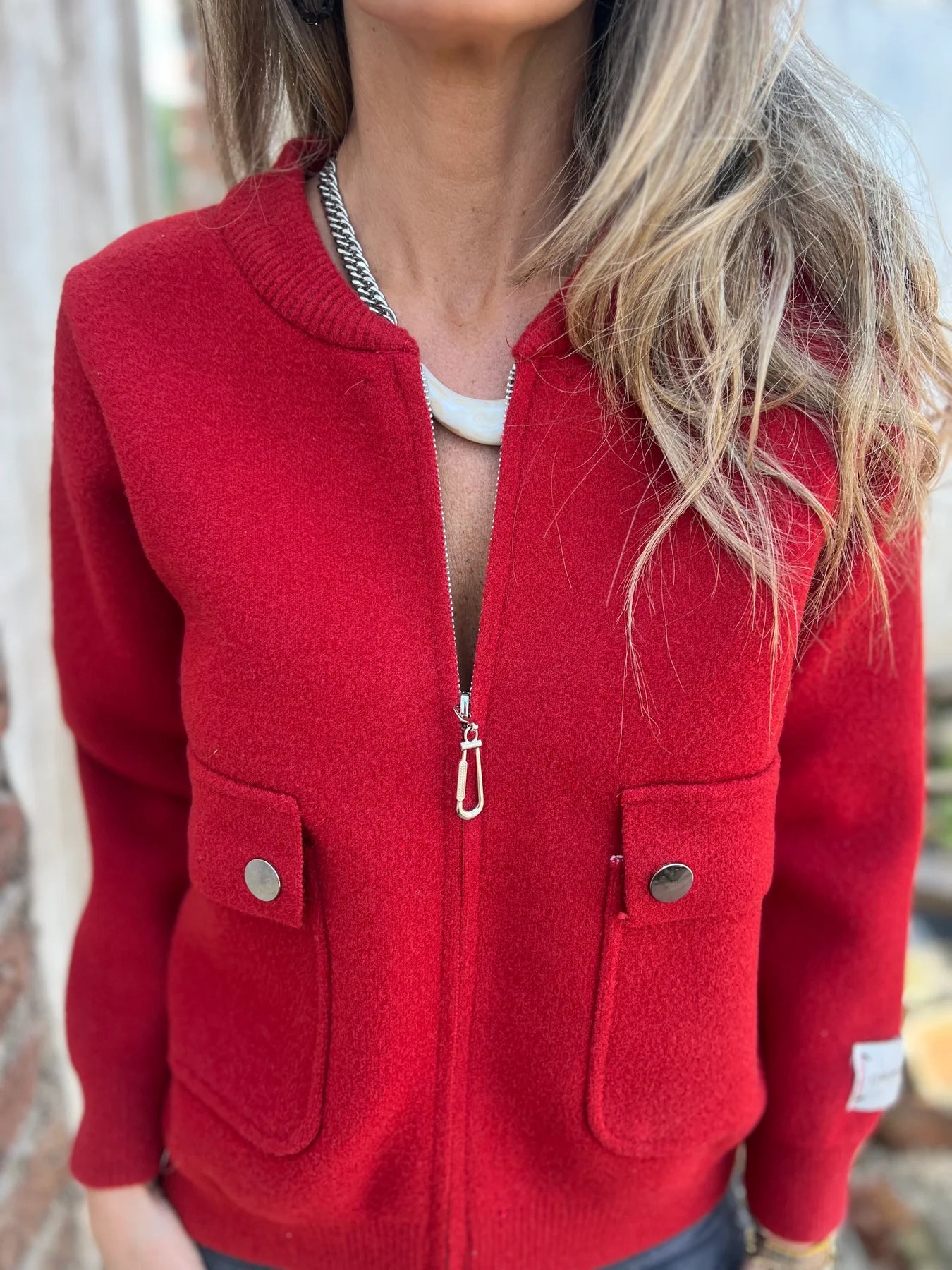 Classic Heavy Wool Zip-Up Jacket