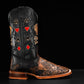 Men's Poker Square Toe Cowboy Boots