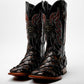 Chocolate Brown Jumbo Pirarucu Boots