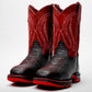 New Black/Red Python Boots