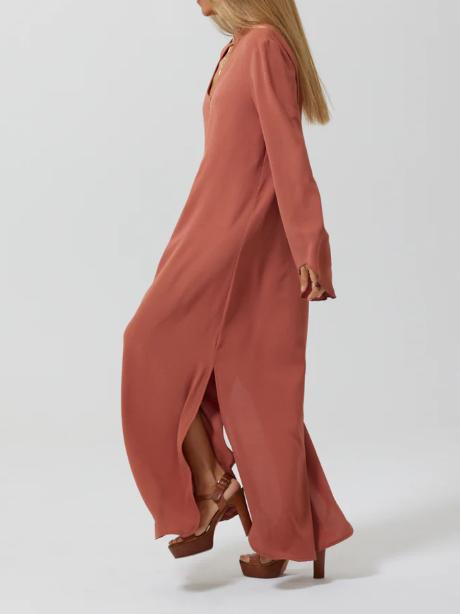 Casual Comfort Long Sleeve Dress