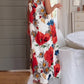 Crimson Poppy Cotton Linen Dress