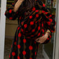 Elegant Print Long Coat