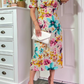 Elegant Floral Print Dress