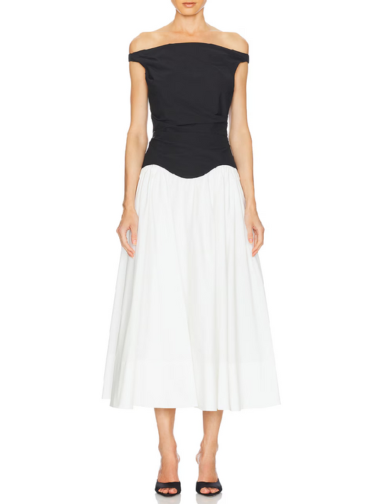 Off Shoulder Midi Dress