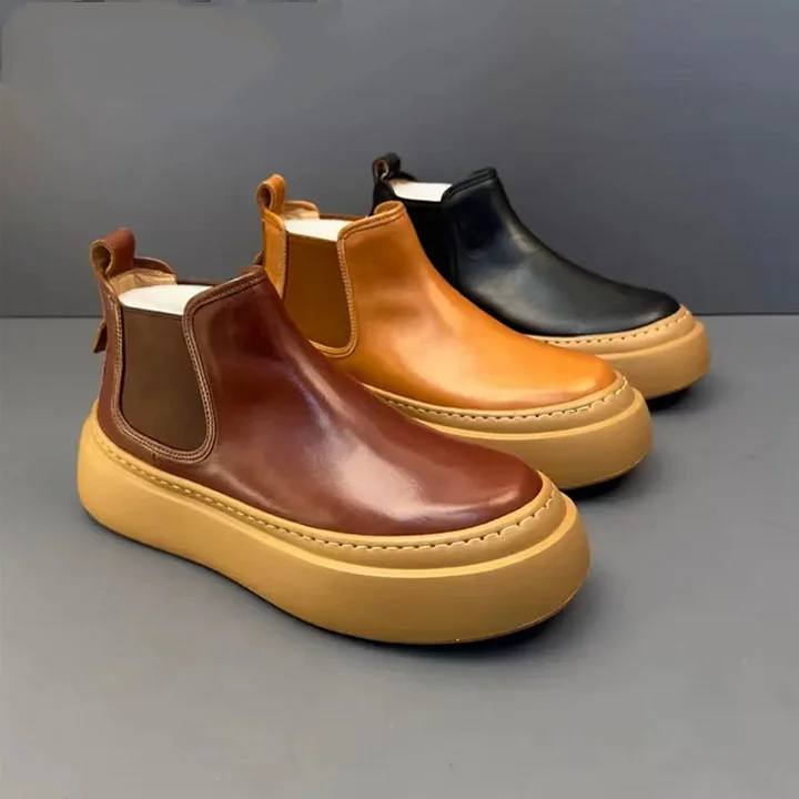 Handmade Retro Horsehide Chelsea Boot