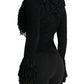Fringe Tie Waist Deep V Neck Cardigan