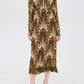 Floral Print Fringed Hem Midi Dress