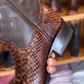 Men's Python Leather Western Cowboy Boots