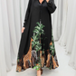 Loose Printed Shirt Dress