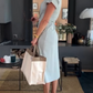 Comfortable Cotton Side Slit Dress