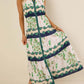 Floral Print Button-front Sleeveless Dress