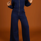 Comfy Hooded Zip Jumpsuit