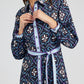 Printed Button Up Belted Shirtdress