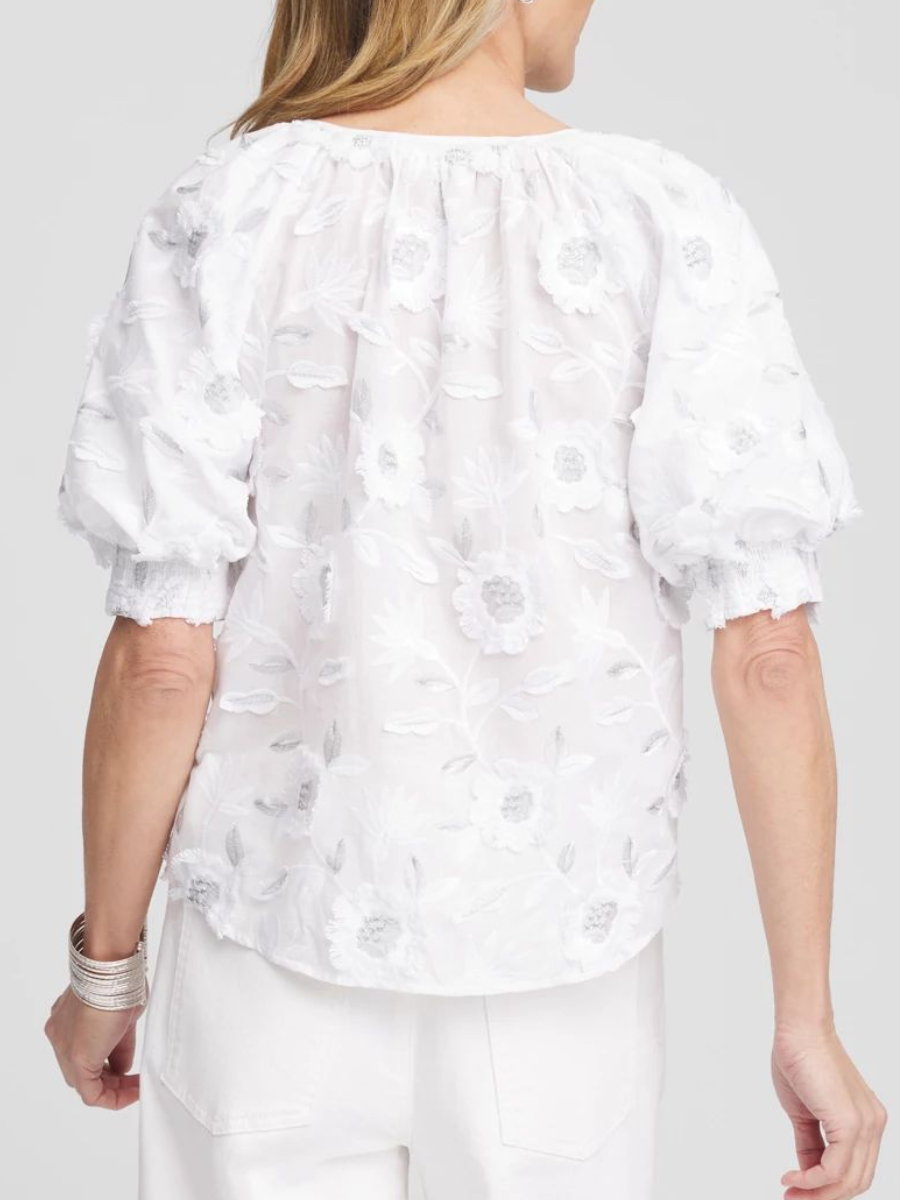 Cotton Applique Embroidered Top