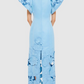 Cornflower Blue Applique Maxi Dress