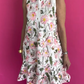 Adorable Sleeveless Lace Floral Dress