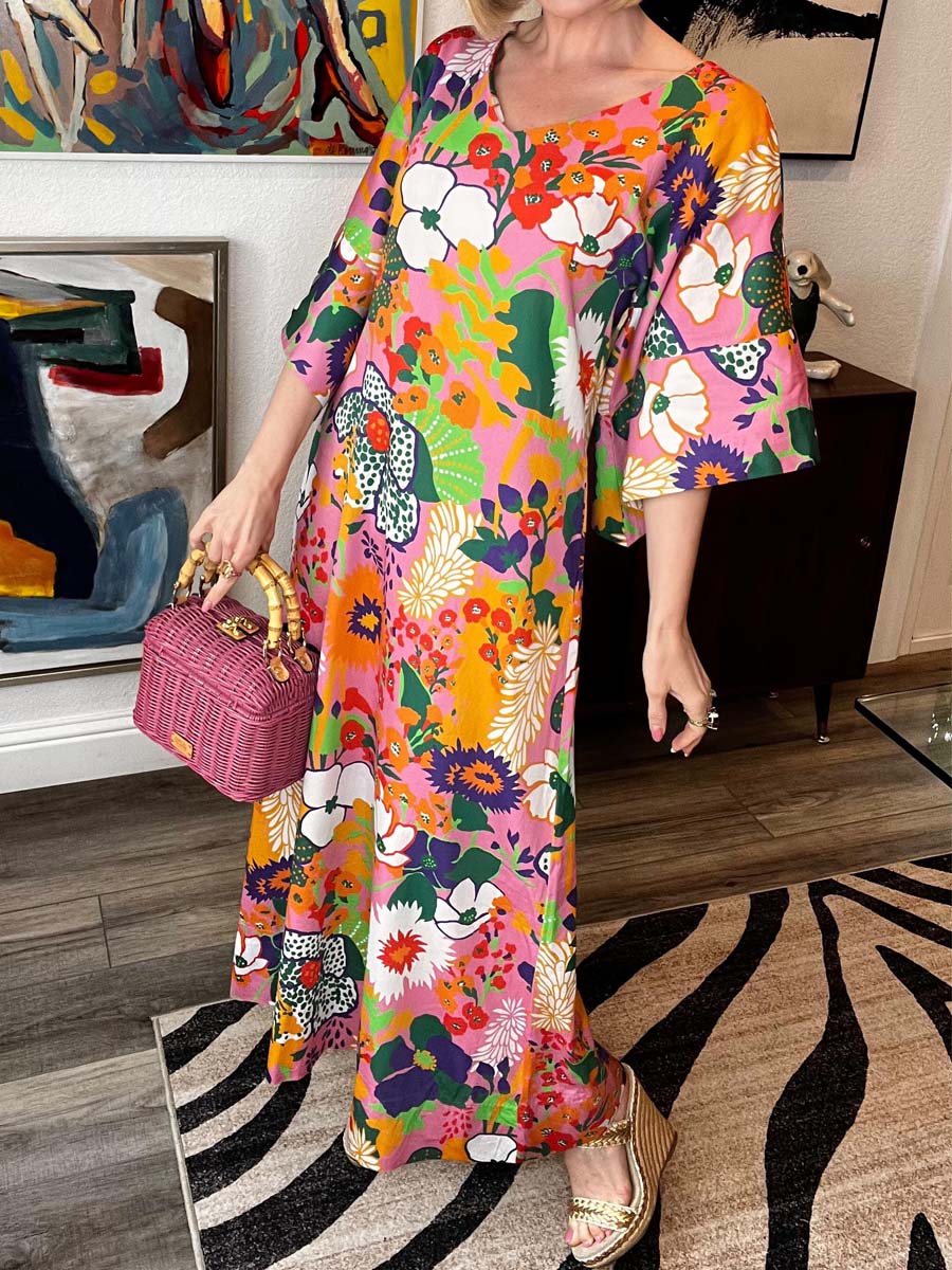 Elegant Floral Lightweight Dress