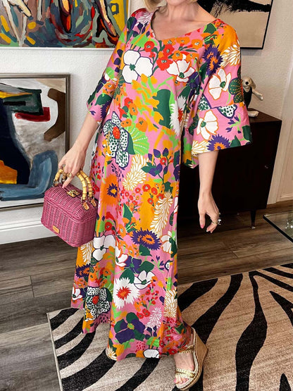 Elegant Floral Lightweight Dress
