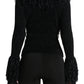 Fringe Tie Waist Deep V Neck Cardigan