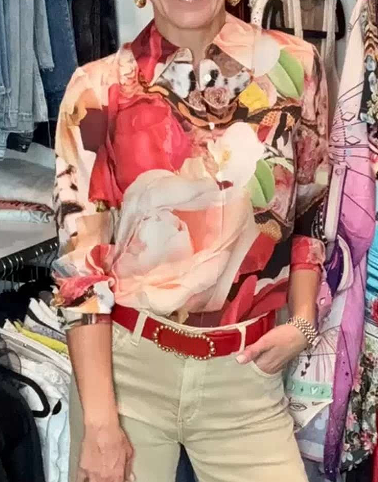 Demure Floral Fancy Blouse