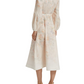 Floral Long Sleeve Linen Dress
