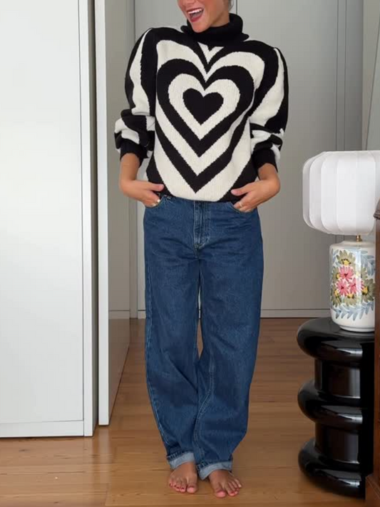 Heart Gradient Sweater