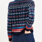 Fair Isle Mock Neck Sweater