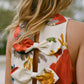 Crimson Poppy Cotton Linen Dress