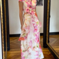 Elegant Floral Belted Dress