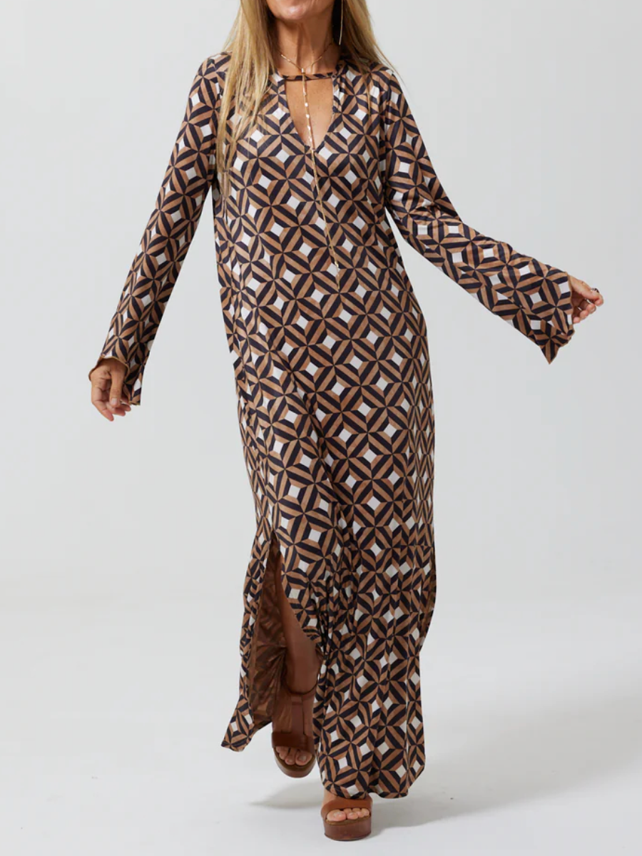 Casual Comfort Long Sleeve Dress