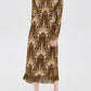 Floral Print Fringed Hem Midi Dress
