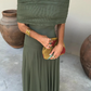 Elegant Mesh One-shoulder Dress