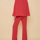 Crepe Cape Stand Collar Suit