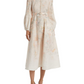 Floral Long Sleeve Linen Dress