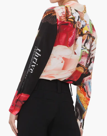 Demure Floral Fancy Blouse