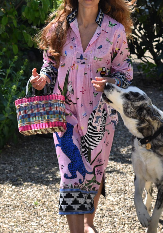 Printed Comfy Midi Dress