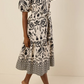 The Chic Printed Midi Dress