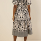 The Chic Printed Midi Dress