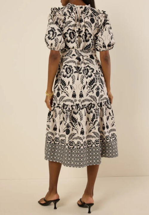 The Chic Printed Midi Dress