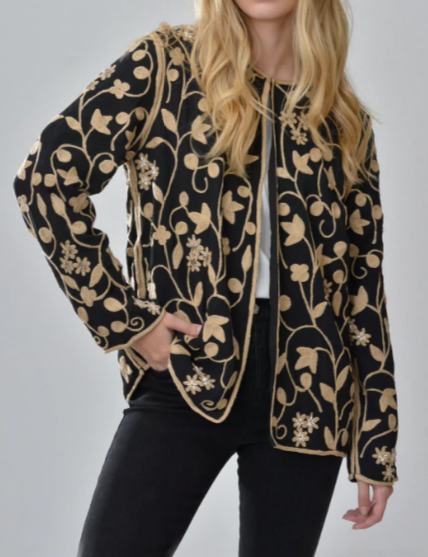Embroidery Chic Floral Jacket