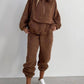 Comfy Plush Pocket Casual 2pc Suit