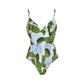 Retro Floral Print Bikini Set Two Piece Suits