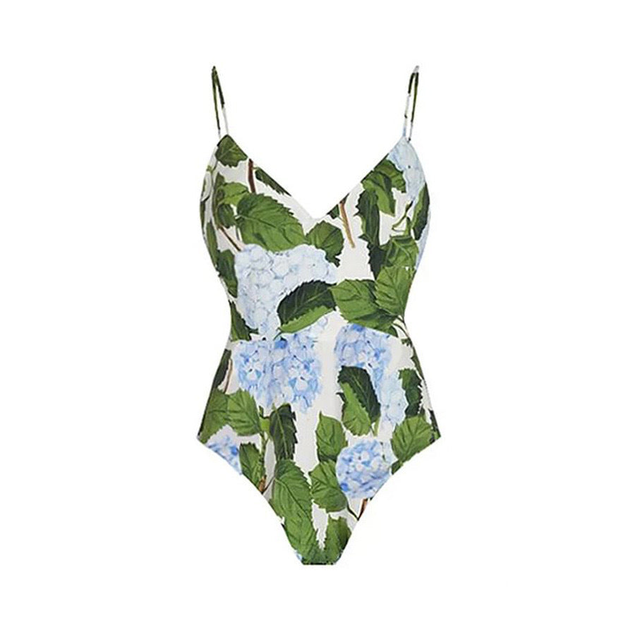 Retro Floral Print Bikini Set Two Piece Suits