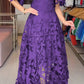 Elegant Lace See-through Half Sleeves Dress