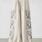 Fashion Linen Printed Wide Leg Sets