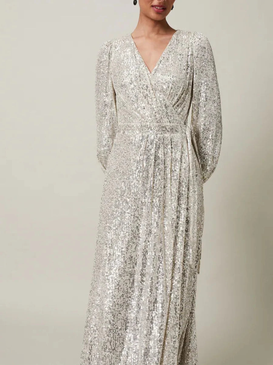 Elegant Sequin Maxi Dress