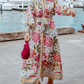 Floral Long Sleeve Shirt Dress