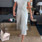 Comfortable Cotton Side Slit Dress