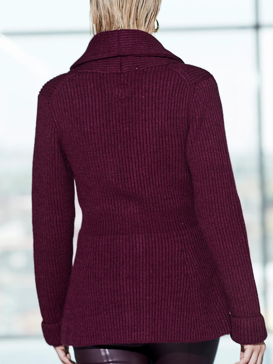 The Fitted Merlot Jacket